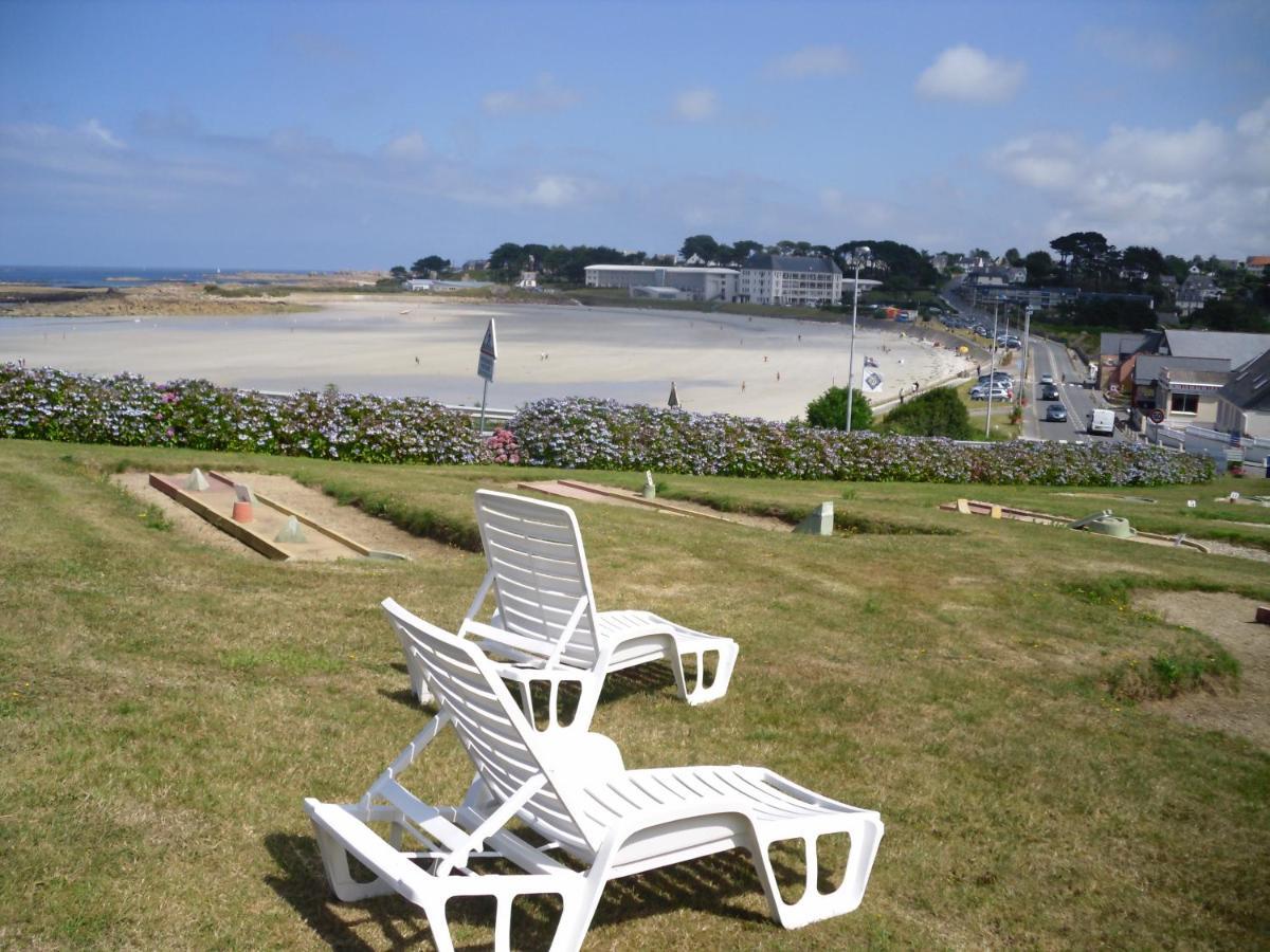 Appartement Rez de jardin piscine et plage à Trévou-Tréguignec Extérieur photo