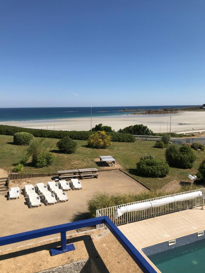 Appartement Rez de jardin piscine et plage à Trévou-Tréguignec Extérieur photo