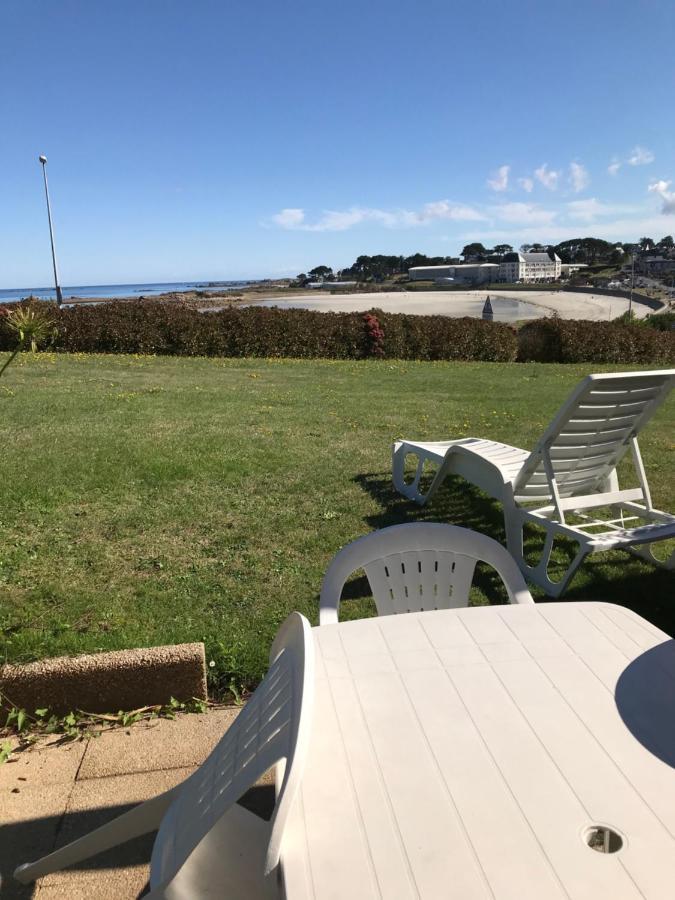 Appartement Rez de jardin piscine et plage à Trévou-Tréguignec Extérieur photo